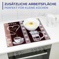 Protectie universala pentru aragaz Maximex, Star, 56x50 cm, sticla, multicolor