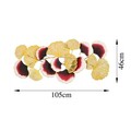 Decoratiune de perete, Plane Tree, Metal, Dimensiune: 80 x 61 cm, Multicolor