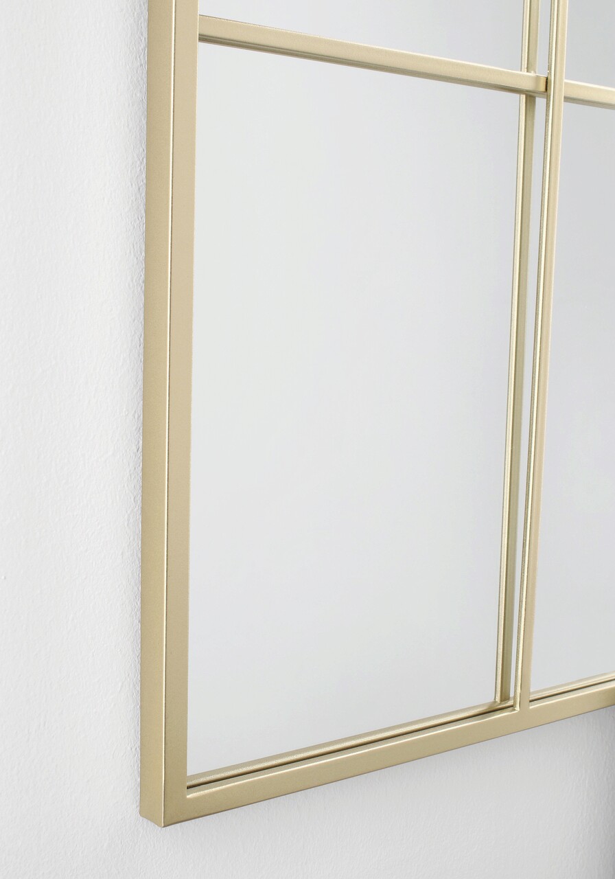 Oglinda decorativa Nucleos, Bizzotto, 80 x 170 cm, otel/MDF/sticla, auriu - 1 | YEO