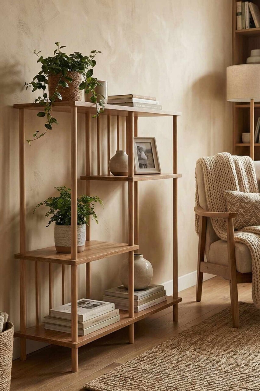 Corp biblioteca Hanah Home Peka220 85x106x30 cm PAL Pin