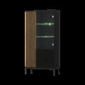 Dulap multifunctional ELTAP, Meorati, 100x60x200 cm, PAL/ABS, negru/maro