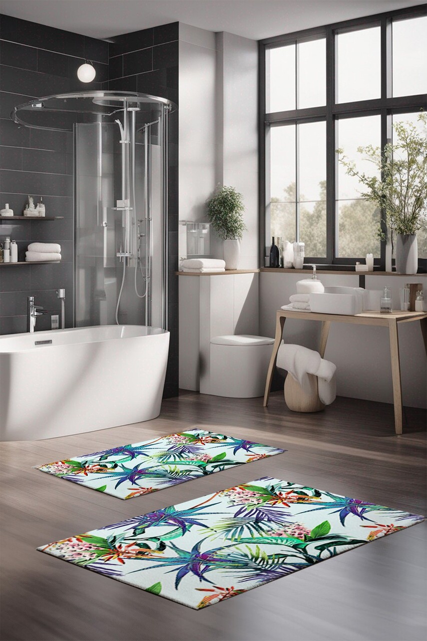 Set covorase de baie, Cartwright, CT-5313, Poliester, Multicolor