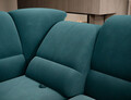 Coltar extensibil stanga 3 locuri ELTAP, LT-39LU, Siber, 270x186x93 cm, lemn/poliester, verde