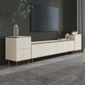 Comoda TV, Inarch, Imaj, Travertin / Auriu