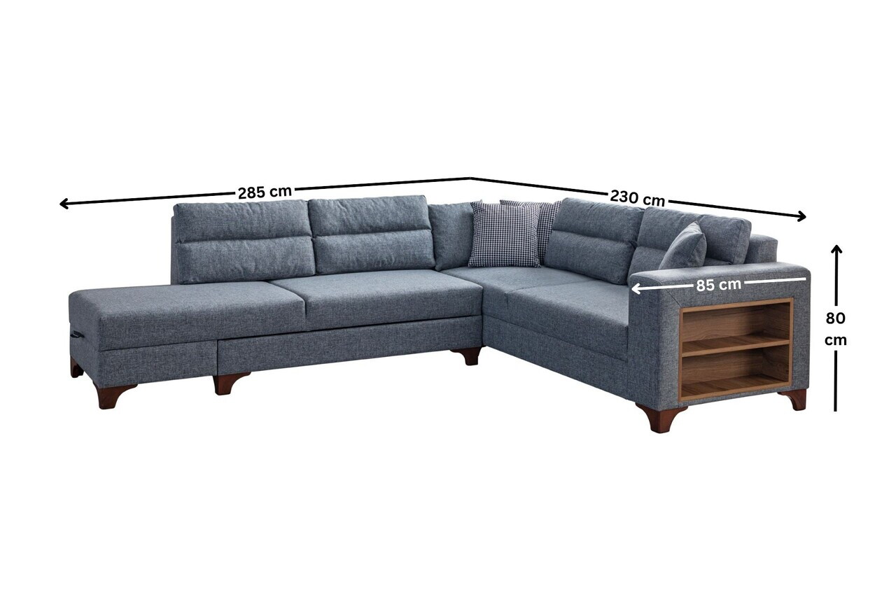 Coltar, Atelier del Sofa, 752EST1389, Lemn de carpen/PAL melaminat, Gri - view 10