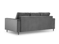 Canapea extensibila, Camellia, Mazzini Sofas, 3 locuri, cu lada de depozitare, 220x100x92 cm, catifea, gri deschis