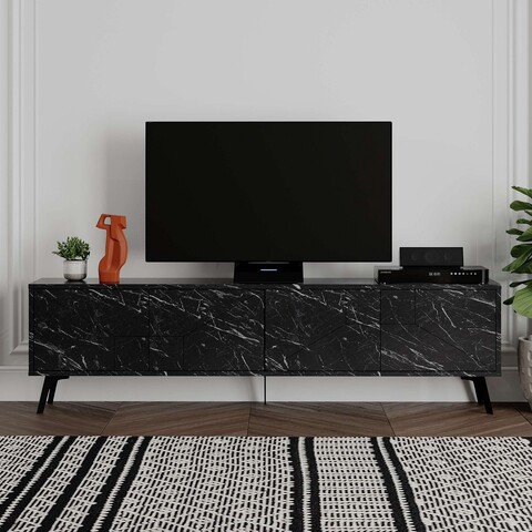 Comoda TV, Decortie, Dune, Negru