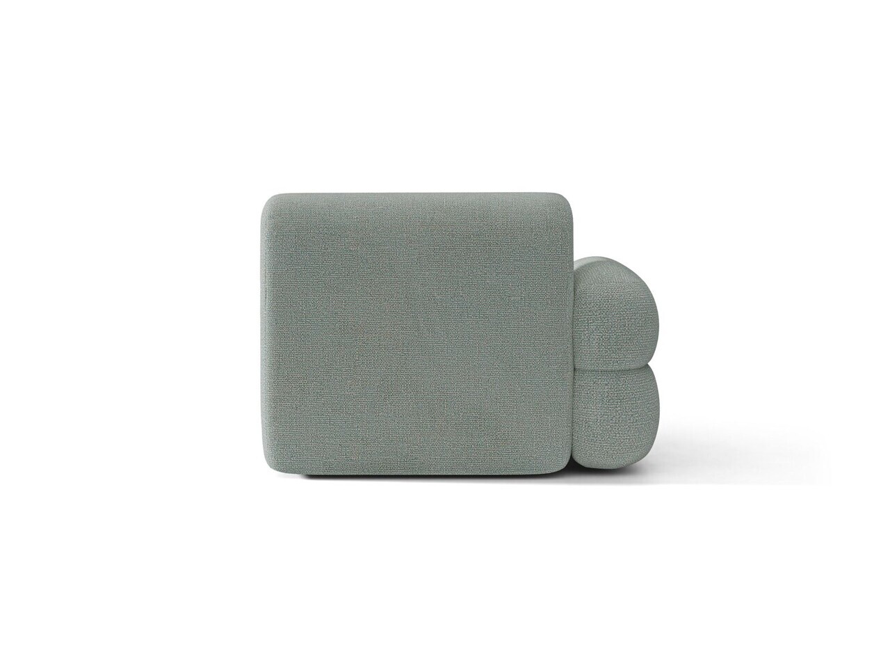 Sezlong living stanga, Neo, Micadoni Home, 110x165x83 cm, tesatura Chenille Silencio, albastru muted — imaginea 6