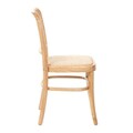 Scaun Legno, Homla, 49x45x83 cm, lemn/ratan, natur