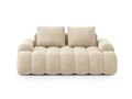 Canapea 2 locuri, Linz, Cosmopolitan Design, 175x100x84 cm, catifea, bej deschis