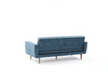 Canapea extensibila cu 3 locuri, Balcab Home, 825BLC2683, Lemn / Metal, Turcoaz