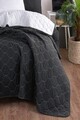 Set cuvertura Single 160x220 cm, 2 piese, Solid - Black, Grey, Eponj Home, 65% bumbac/35% poliester