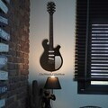 Decoratiune de perete, Electric Guitar, Dimensiune: 33 x 99 cm (1 bucată), Negru