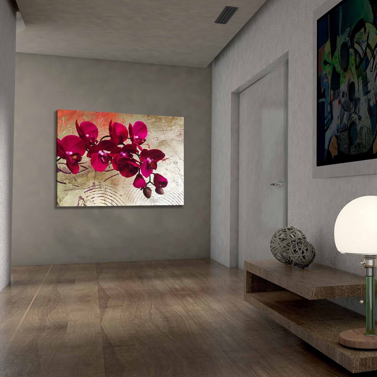Tablou decorativ, 701002021C-012, PÂNZĂ DIN PIELE ÎNTOARSĂ, Lemn, Multicolor