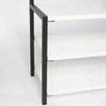 Cuier de perete, Decortie, Nomad Portmanto, 78x182x30 cm, Alb/Negru