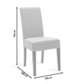 Scaun Ditta, Pakoworld, 45x58x96 cm, piele ecologica/lemn masiv de fag, maro inchis/wenge