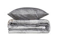 Lenjerie de pat pentru o persoana (DE), Amentes - Grey, Cotton Box, Bumbac Satinat