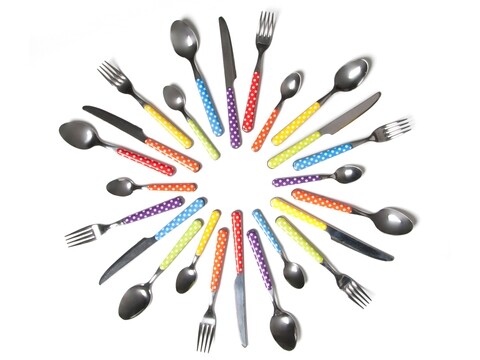 Set tacamuri 24 piese, bolero, excelsa, inox, multicolor