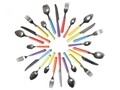 Set tacamuri 24 piese, Bolero, Excelsa, inox, multicolor