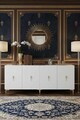Consola, Hanah Home, Ayshe 180, 180x75x32 cm, Alb/Auriu