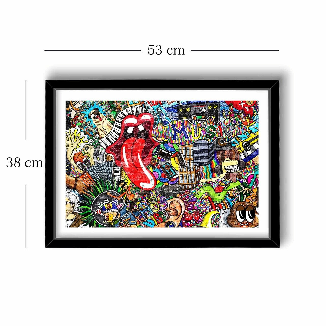 Tablou decorativ, 3550POP-009, Grosimea cadrului: 20 mm, Multicolor — imaginea 4