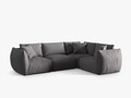 Coltar dreapta 4 locuri, Chris-259, Micadoni Home, 295x210x80 cm, tesatura structurata chenille, gri beton