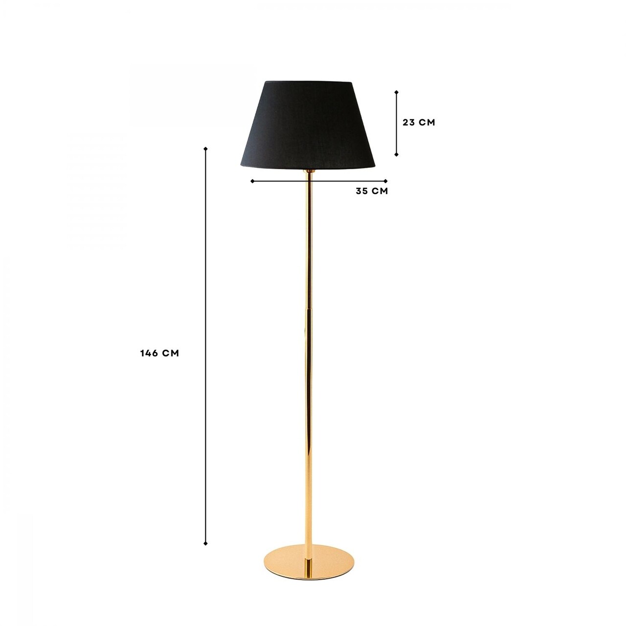 Lampadar, L'essentiel Maison, 780SGN2637, Negru - view 3