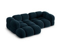 Coltar stanga 3 locuri, Loretto, Cosmopolitan Design, 250x147x68 cm, catifea, albastru petrol inchis