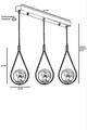 Lustra, Stala, 846STL2871, Metal, Alb / Cupru