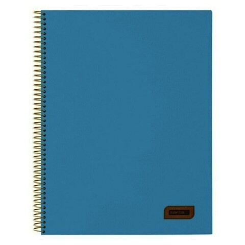 Caiet cu inele, safta, 542036064, a4, 120 foi, hartie, albastru