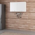 Dulap pentru bucatarie, Hanah Home, Minar, 120x72x37 cm, Alb