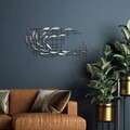 Decoratiune de perete, Sheen, Metal, Latime: 100 cm / Inaltime: 45 cm / Adancime: 4 cm, Multicolor