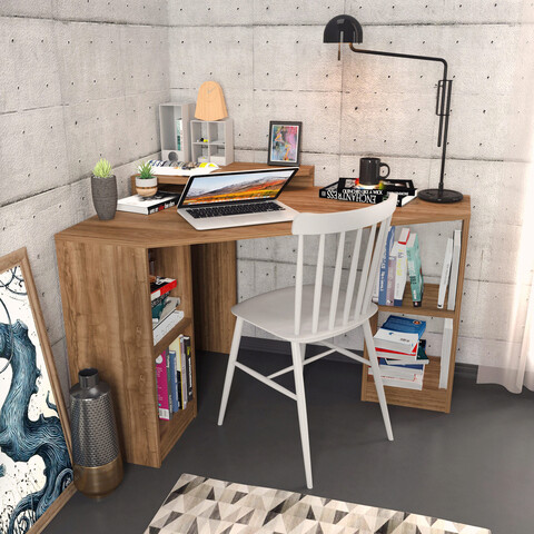 Birou, retricy, floating, 120x90x76.8 cm, pal, nuc