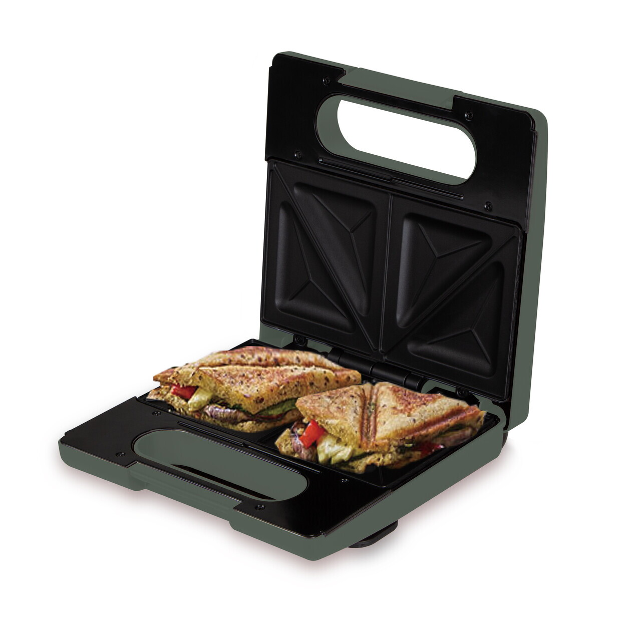 Sandwich maker Berlinger Haus, Matte Green, 22.5x13 cm, aluminiu, verde mat - view 2