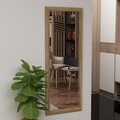 Oglinda decorativa, Siam, Sonny, 40x105x2 cm, MDF , Natural