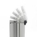 Cos de gunoi cu pedala, Brabantia, NewIcon Matt , 5 L, 27.2x20.5x29.1 cm, otel, argintiu