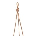 Ghiveci suspendabil, Creaciones Meng, 20x16 cm, stuf, natural/gri