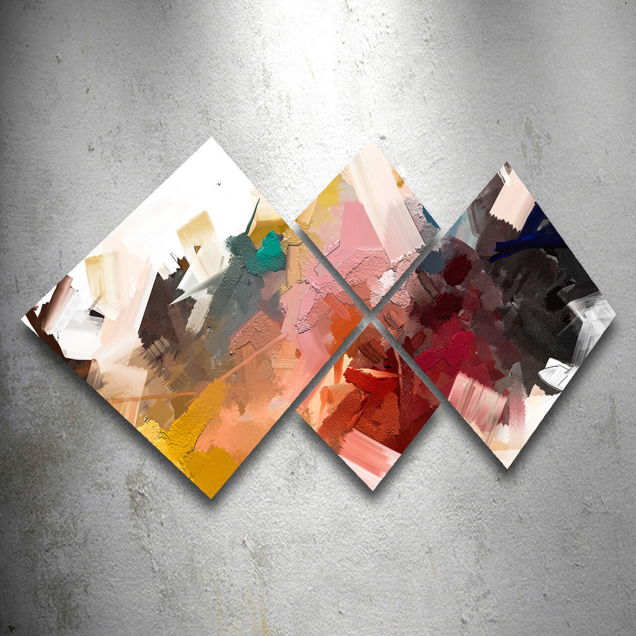Set 4 tablouri decorative, 4MDF1421588813, MDF, Imprimat UV, Multicolor - 1 | YEO