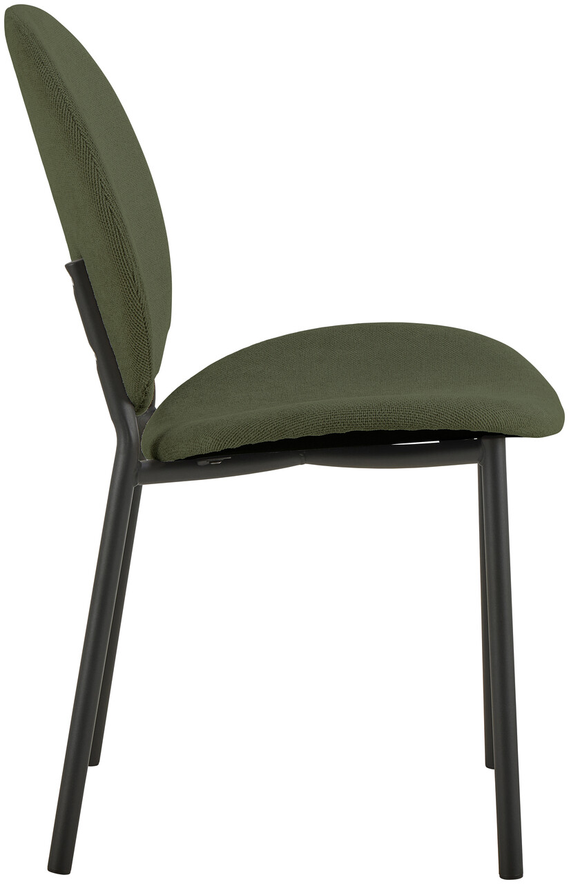 Scaun Cliff, Actona, 50x57.5x87 cm, tesatura structurata/otel, verde forest - view 12