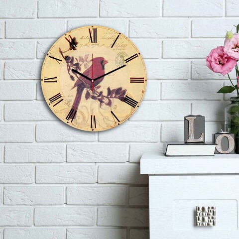 Ceas de perete, 3030ms-071, mdf, ø30 cm, multicolor