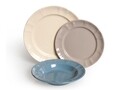 Serviciu de masa 18 piese, Country Chic, Excelsa, ceramica, bej/albastru/ecru