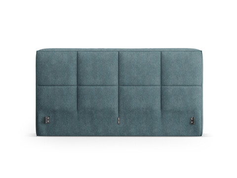 Tablie de pat 180 cm, Micadoni Home, Darren-201, tesatura structurata chenille, verde albastrui melange