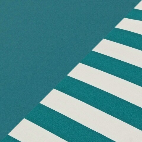Perna de sezut pentru mobilier din paleti Stripe, Bizzotto, 120 x 80 x 15 cm, poliester, turcoaz