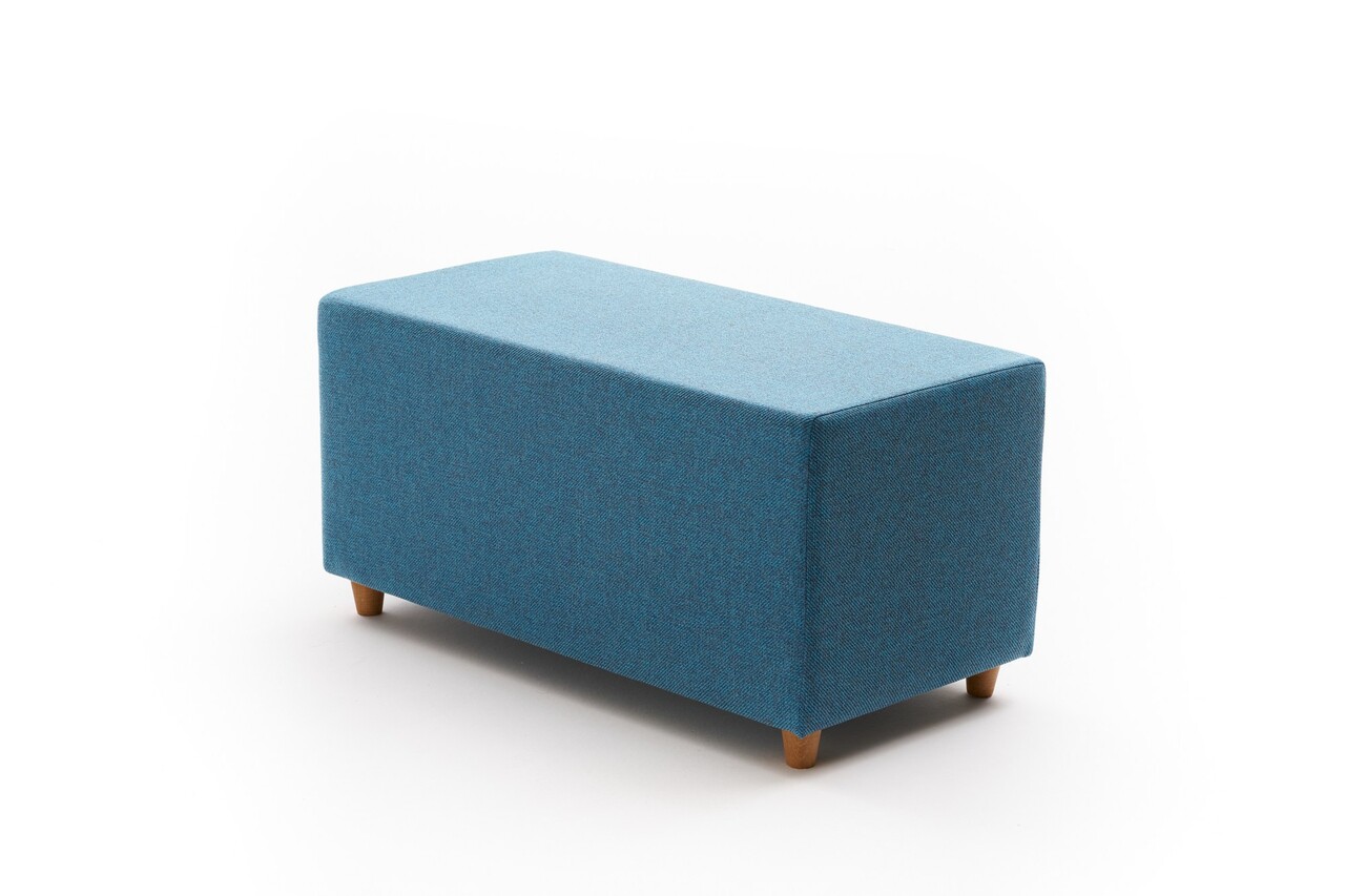 Taburet, Atelier del Sofa, 825BLC5189, Lemn, Albastru - view 4
