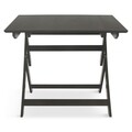 Masa pliabila, Pick-Up, 90 x 90 x 73 cm, lemn/MDF, maro inchis