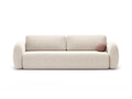 Canapea extensibila 3 locuri, Tonale, Cosmopolitan Design, 262x105x88 cm, tesatura chenille, bej deschis