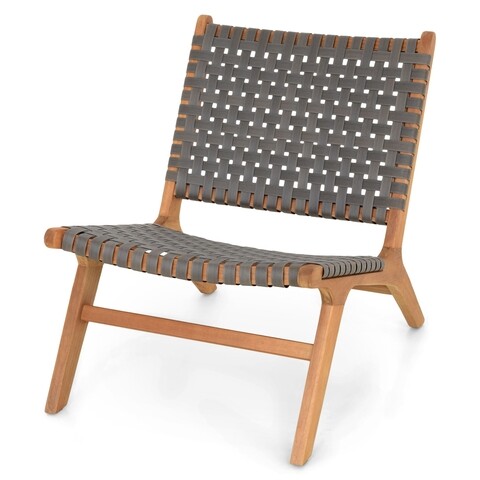 Sezlong/scaun delhi, 59x78x71 cm, negru/natur