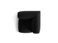 Modul pentru canapea, 1 loc, Martina-169, Micadoni Home, 100x100x75 cm, tesatura structurata catifelata, negru