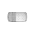 Organizator pentru accesorii baie, Brabantia, Caddy White, 19.5x9.8x11 cm, polipropilena, alb