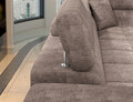 Coltar extensibil stanga 4 locuri ELTAP, LT-20AMO, Eridano, 275x202x88 cm, lemn/poliester, maro